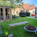 7 Person House With Garden, Firepit, Optional Whirlpool, Hammock, Child Friendly, Slide, Swimming Lake And Great Coffee *
