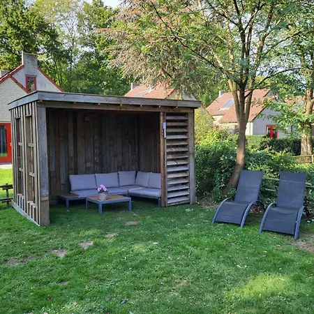 7 Person House With Garden, Firepit, Swimming Lake, Hammock, Child Friendly, In- And Outside Playground, Slide, And Great Coffee