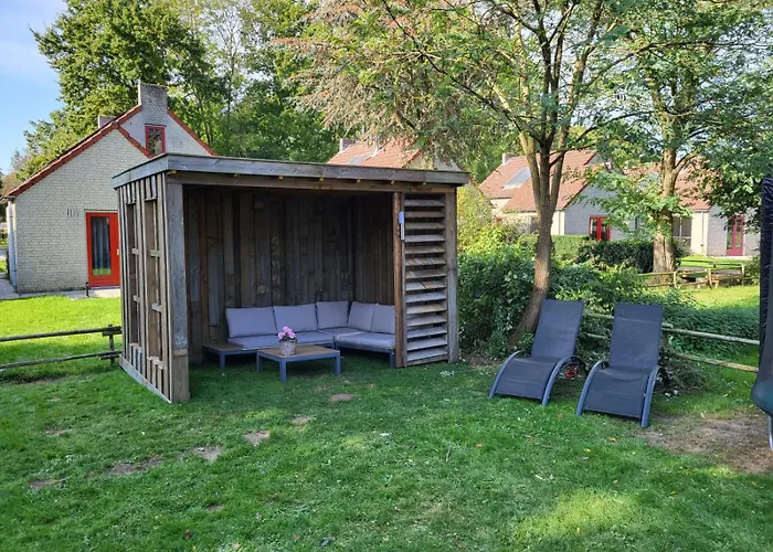 7 Person House With Garden, Firepit, Swimming Lake, Hammock, Child Friendly, In- And Outside Playground, Slide, And Great Coffee